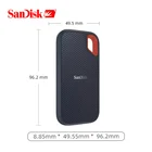 Внешний жесткий диск SanDisk, портативный SSD-накопитель, 1 ТБ, 500 Гб, 550 Мб, USB 3,1, HD SSD, жесткий диск, 250 ГБ, твердотельный диск для ноутбука