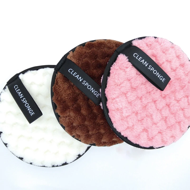Мягкая двухсторонняя губка для очищения лица косметическое полотенце из хлопка