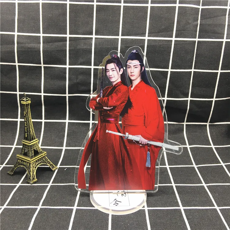 1-4 Grandmaster of Demonic Cultivation брелок Lan Wangji Wu Wuxian модная новинка Персонализированная акриловая цепочка для ключей ювелирные изделия - Цвет: 1-4