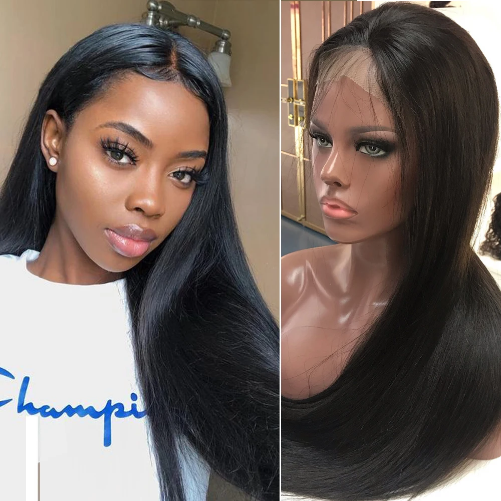 BD волос 13X6 прически Silky Straight, Синтетические волосы на кружеве парики из натуральных волос бразильский Волосы remy кружевной парик для черных Для женщин с детскими волосами Короткие парик, короткая стрижка
