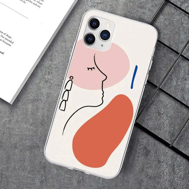 

Abstrato Moda Vintage Transparent Mobile Phone Case For Huawei P20 P40 Lite P30 Pro P Smart 2019 Honor 10 10i 20 Lite Cover