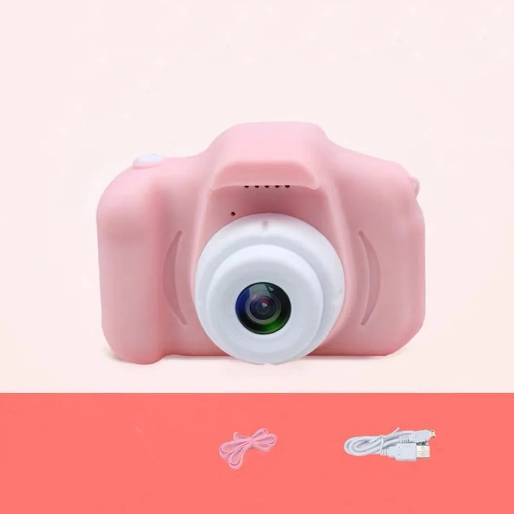 Детская Водонепроницаемая камера с милым мультипликационным экраном 1080P HD