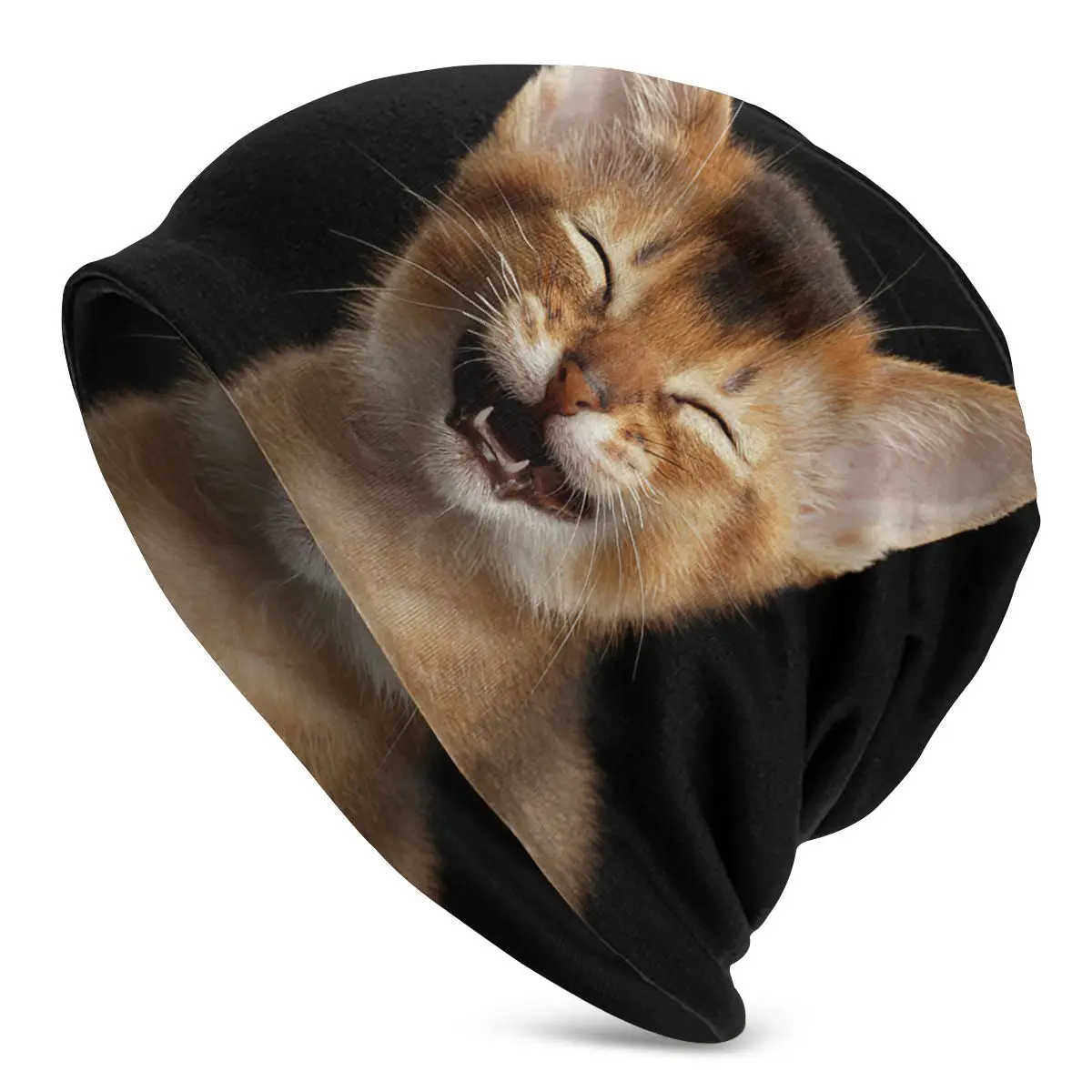 

Cat Beanies Pullover Cap Comfortable , Adult Men's Woman Knit Hat