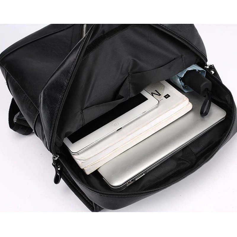 Школьные сумки от кражи mochila hombre, водонепроницаемые, для путешествий, в винтажном стиле, для ноутбука, черный кожаный рюкзак для мужчин, дизайнерские, повседневные, sac a dos