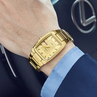 relogio masculino 2021 wwoor business watch for men luxury military waterproof week display quartz watch noble golden mens clock