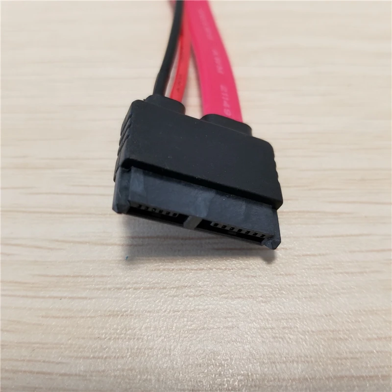 50pcs/lot 7+6p Slimline SATA to 7p + 2p IDE Molex Power Adapter Cable 45cm Free Shipping |