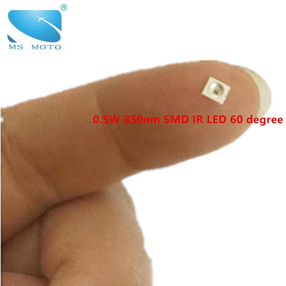 Светодиодный инфракрасный ИК чип 2835 SMD 850nm 20 микросхем mil устройство безопасности