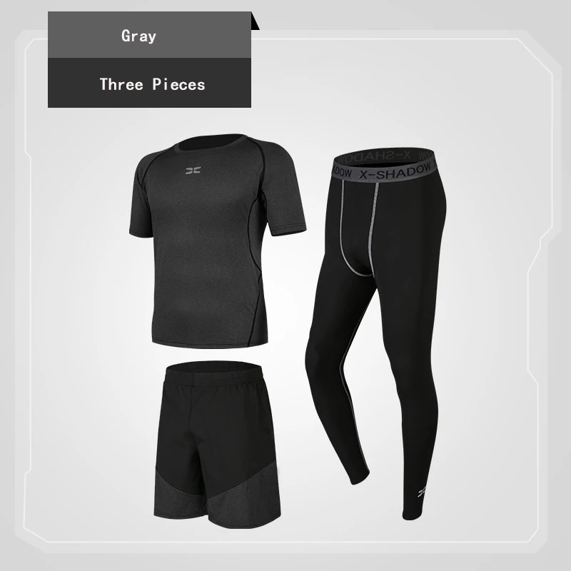 

Men's Sports Tracksuit Sweatsuits Black Sportswear Joggers For Men Bodysuit Fitness Tights Joggings 2021 New Gym Running Suits