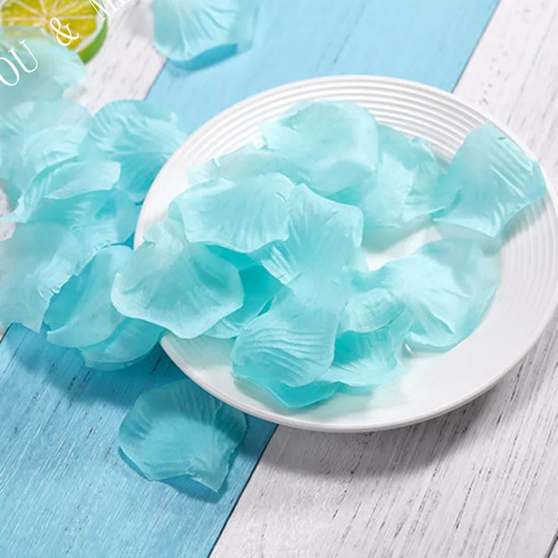 3000pcs 5*5cm Rose Petals Romantic Wedding Decoration Artificial Fake Flower Room Love Heart Bed 5z | Дом и сад