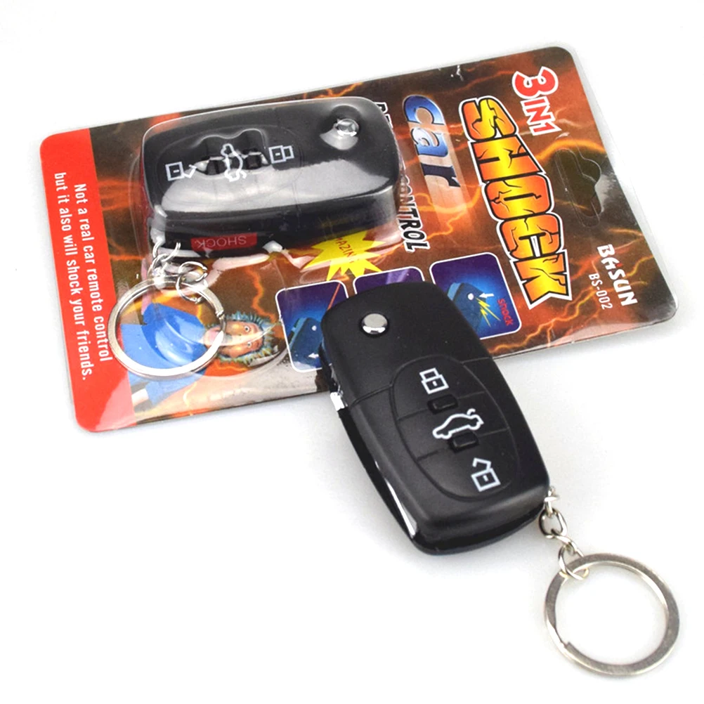 

Шутка, автомобильная игрушка, 3 кнопки, мини-электрошокер, шутка, ключ дистанционного управления, Забавный трюк, шутка, розыгрыш, игрушка в по...