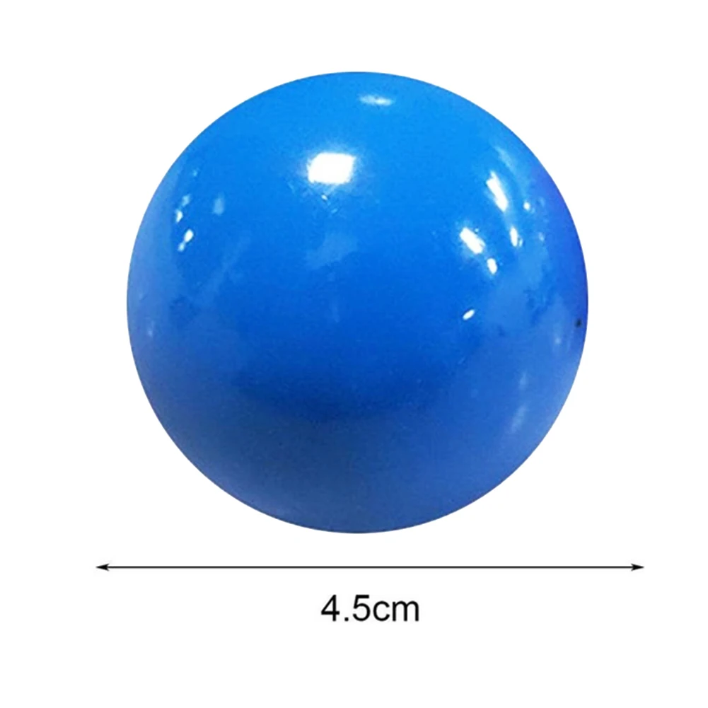 

Mini Fluorescent Solid Color Wall Suction Sticky Ball Pressure Reduction Toy Kids Educational Toys for Children Gifts