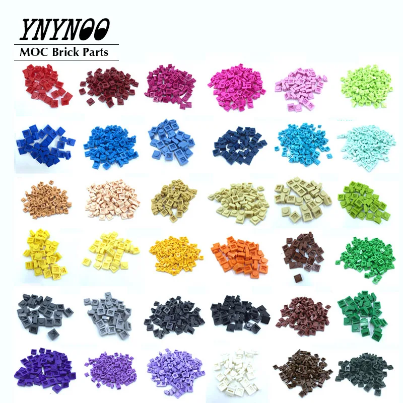 

2220Pcs/lot MOC Brick 1x1 Plate Parts 33 Colors Choice Make QR Code & MOC Designers Blocks DIY Toy Kid Compatible with 3024