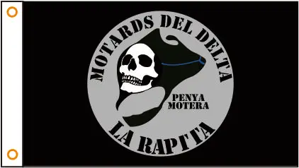 Флаг На Заказ LA RAPTTA PENYA MOTERA MOTARDS DEL DELTA флаг 3x5 футов 100% полиэстер | Дом и сад