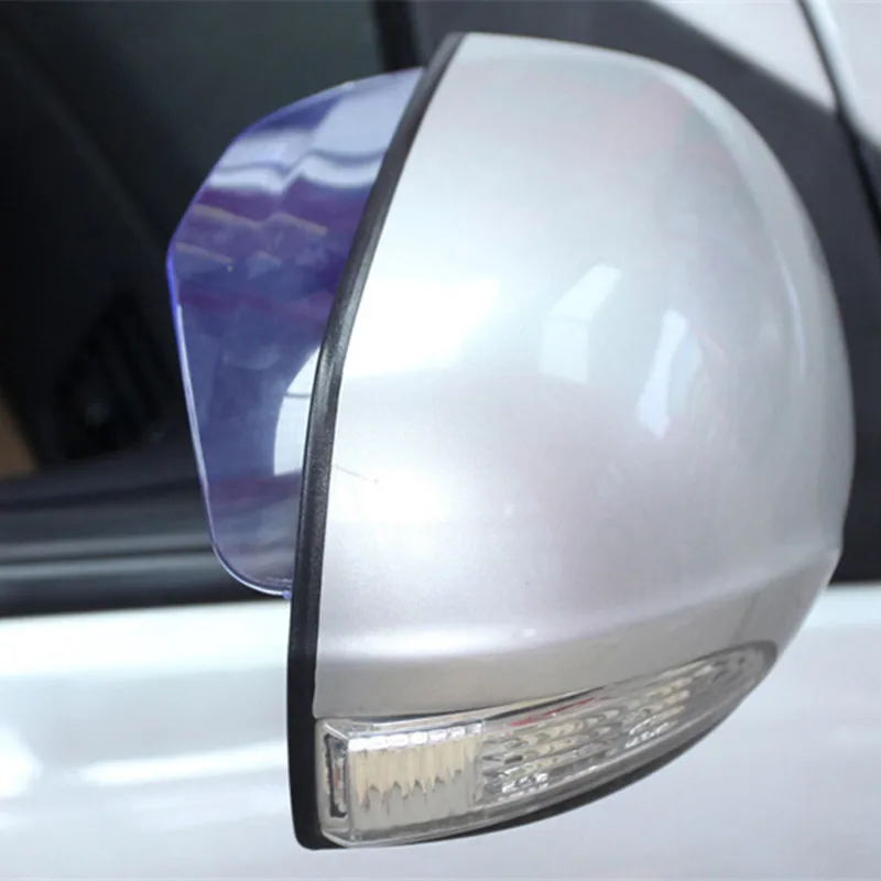 

2Pcs PVC Car Rear View Mirror Sticker Rain Eyebrow Weatherstrip Auto Mirror Rain Shield Shade Cover Protector Guard Waterproof