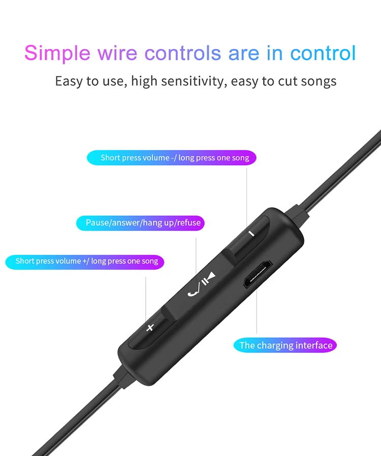 Bluetooth 5 0 9D наушники на Шею Спортивные Беспроводные с микрофоном Магнитная стерео
