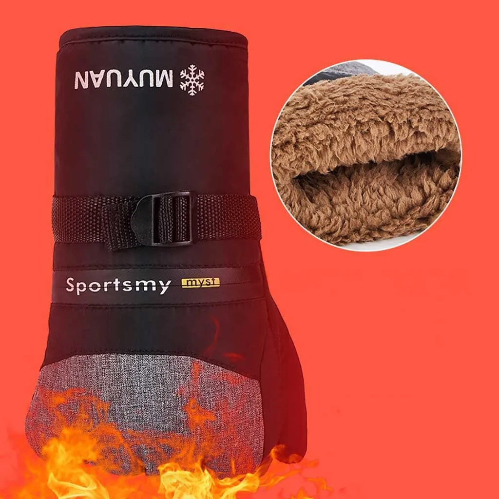 Перчатки с подогревом для лыж водонепроницаемые мужские перчатки катания на