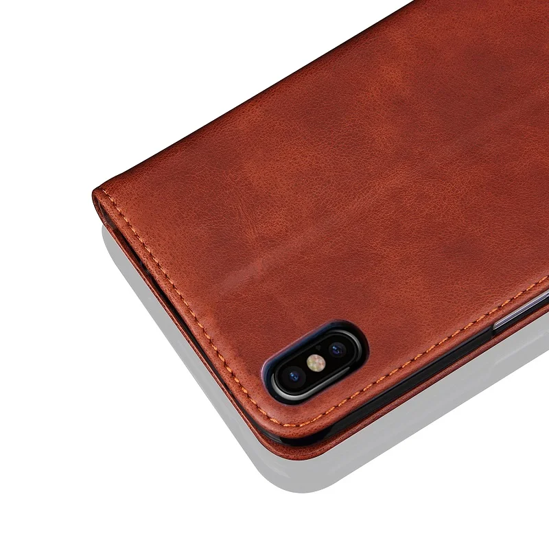 Кожаный флип-чехол Crazy Horse для iPhone XS держатель для карт кошелек Магнитный чехол для телефона для iPhone X 8 7 6S Plus 6 11 Pro Max