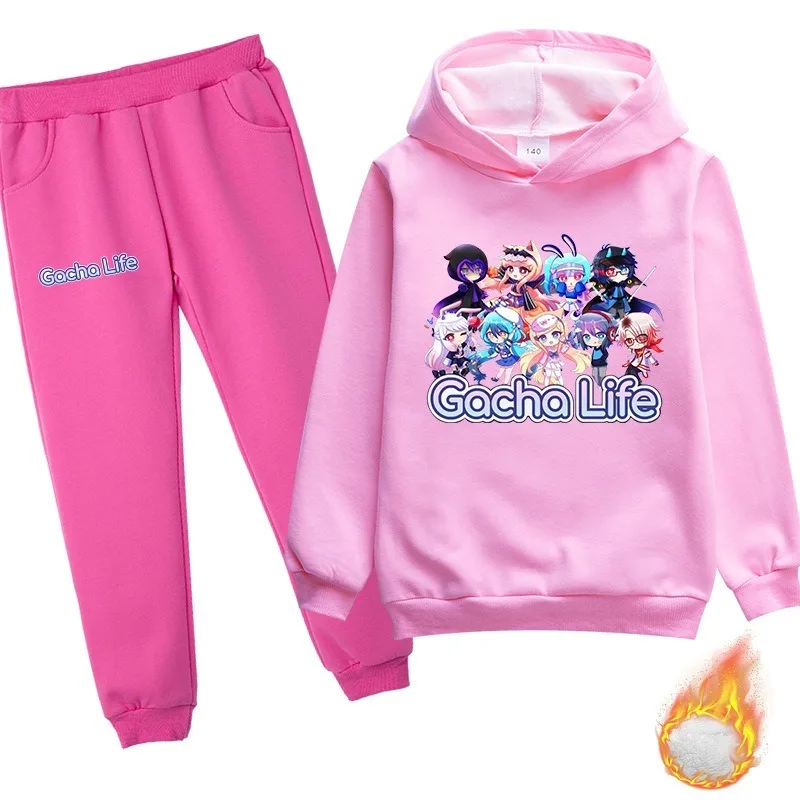 

Tracksuit Gacha Life NEW Hoodie Sweatshirts Winter for boys and girls Hoodies Fashion Sudadera Harajuku Thicken children's suit