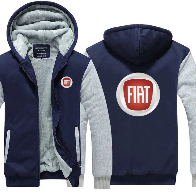 2020 men Hoodies winter Thicken male for FIAT Sweatshirts Winter hoodies zipper Coat S | Автомобили и мотоциклы