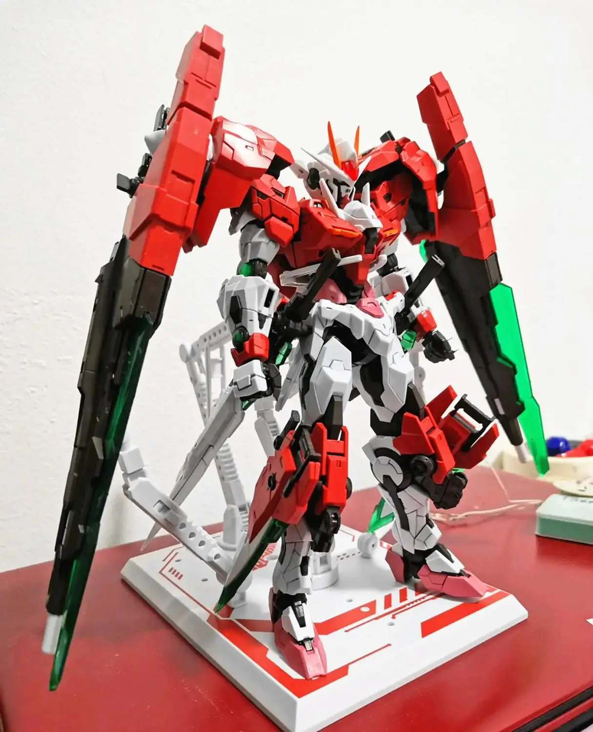 Bandai Mg 1 100 00 Gundam Seven Sword Gn 0000 7s Effects Action Figure Model Modification Buy At The Price Of 52 25 In Aliexpress Com Imall Com