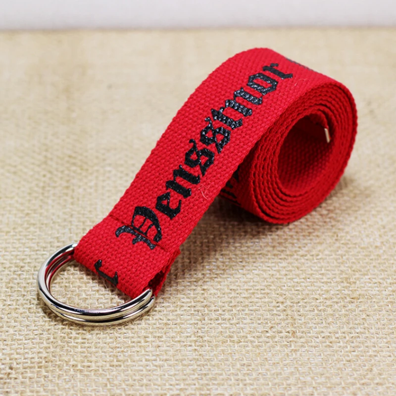 С буквенным принтом d образное кольцо с двойной пряжкой в стиле панк поясной