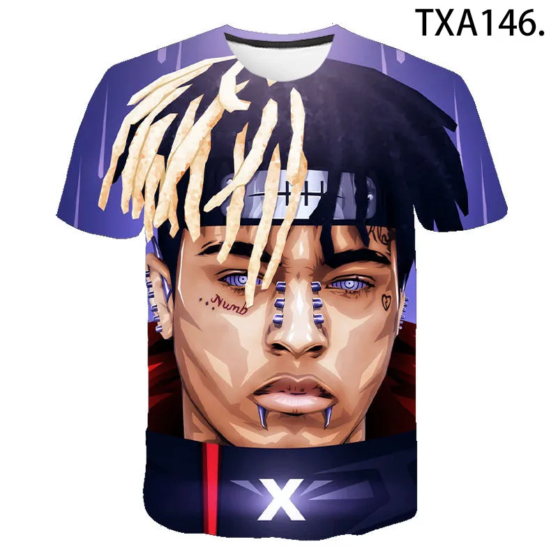 Новинка 2020 летняя 3D футболка Xxxtentacion для мужчин и женщин модная уличная одежда