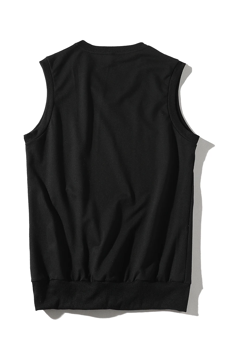 

Little Raindrop Man Top Sleeveless Brand Men's Oversize Classic Solid Color V Neck Loose Casual Basic Tank Tops 4XL Men Clothing