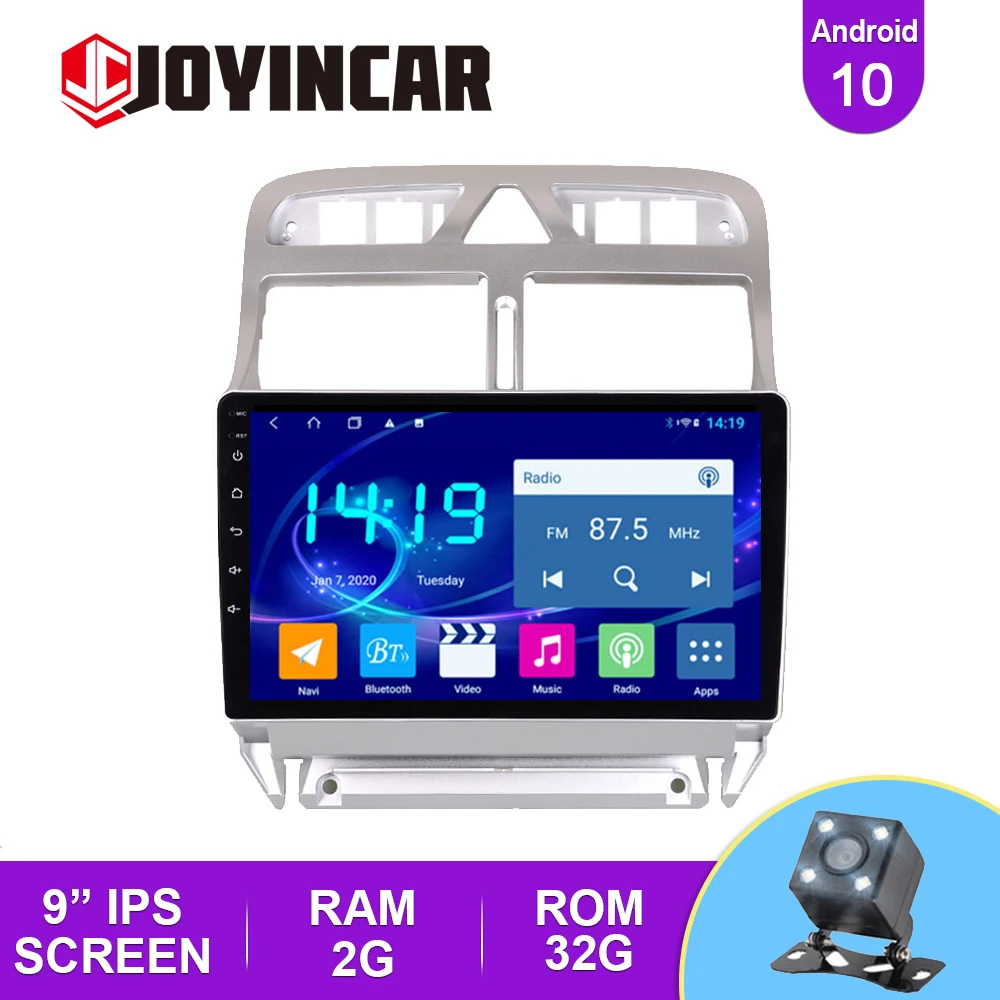

Автомобильный мультимедийный видеоплеер JOYINCAR 2 + 32G, 2DIN, Android 10,1, для Peugeot 307, 307CC, 307SW, 2002-2013, автомобильное радио, GPS-навигация, Wi-Fi