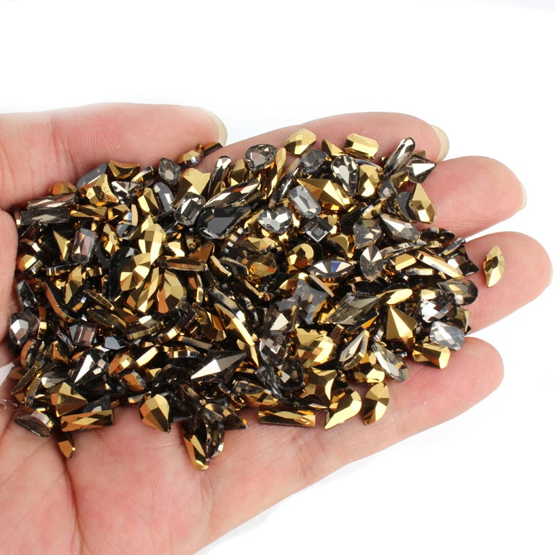 Стразы смешанной формы стразы с плоским основанием нестандартные стеклянные для