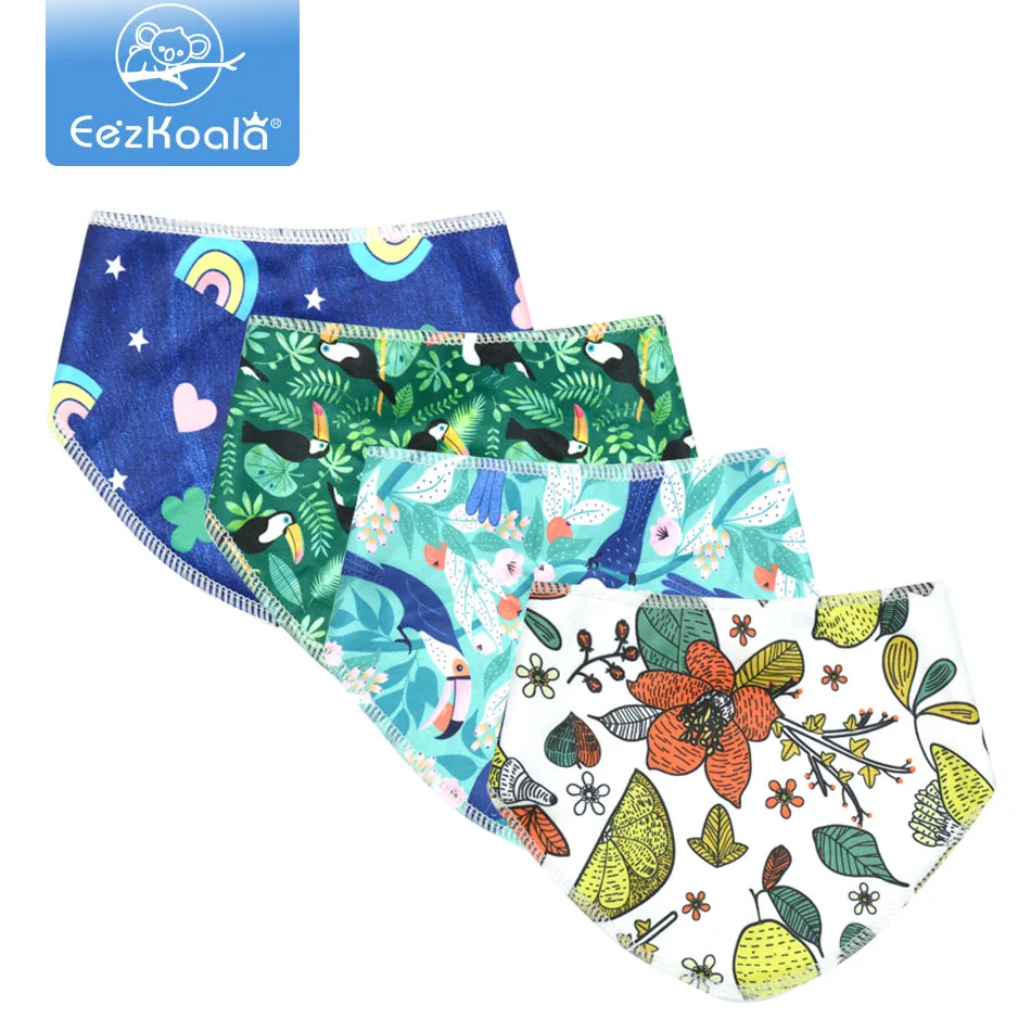 EezKoala треугольные детские нагрудники 4 шт./лот