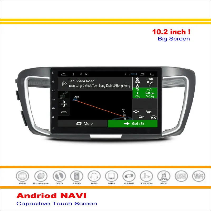 Автомобильная система GPS навигации Android для Honda Accord 9 2014 2015 2016 стерео радио аудио