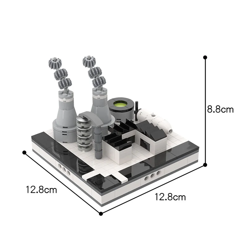 

MOC Mini Factory Modular City Diy Building Blocks Bricks Collection Star Space Wars Power Station Creative MOC Architecture Toys