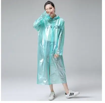 Уплотненный плащ пончо для взрослых модное прозрачное непромокаемое