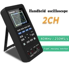 3 в 1 цифровой осциллограф + генератор сигналов + мультиметр тестер ЖК-дисплей 2 канала 40 МГц 70 МГц Многофункциональный осциллограф