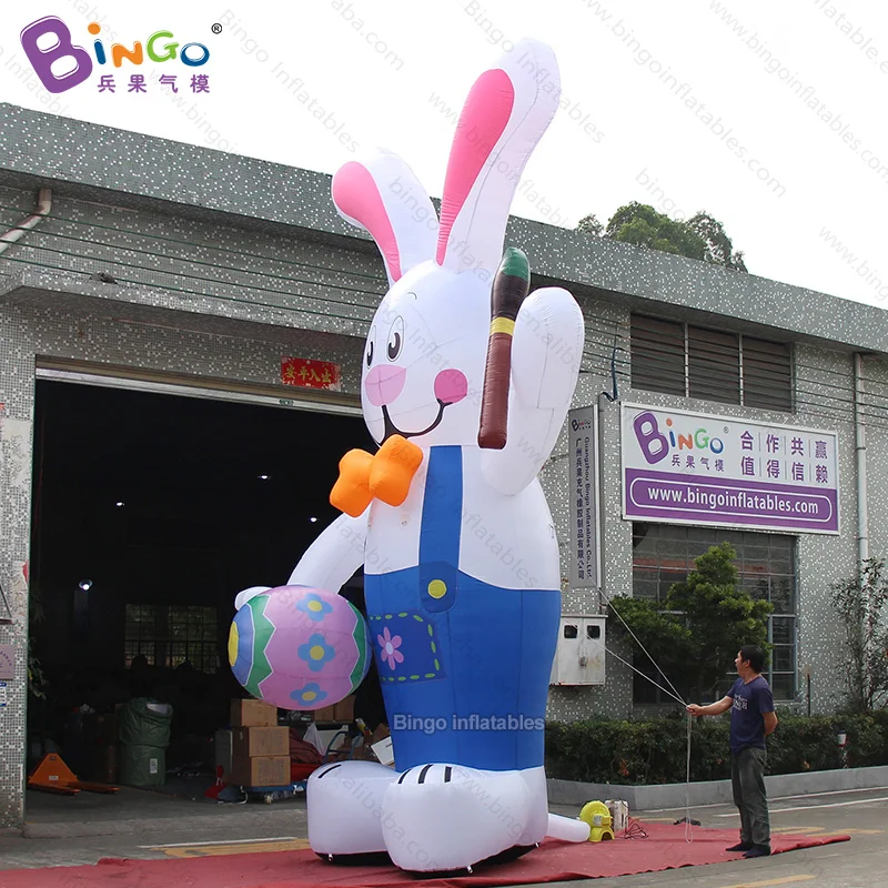 Lovely 6 meters high inflatable rabbit with writing brush for event decoration / cartoon balloon toys | Игрушки и хобби