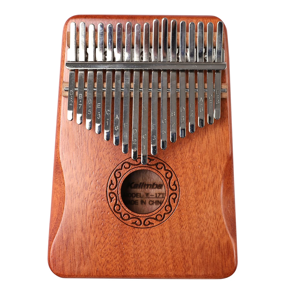 

Wood Kalimba 17 Keys Mahogany Percussion Musical Instrument Thumb Finger Piano Musical Kalimba Piano Creative Music Box