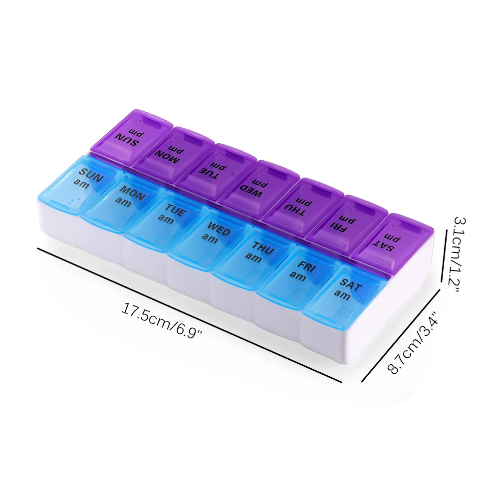 7 Days Weekly Pill Case Medicine Tablet Dispenser Organizer Box Splitters Storage Container | Дом и сад