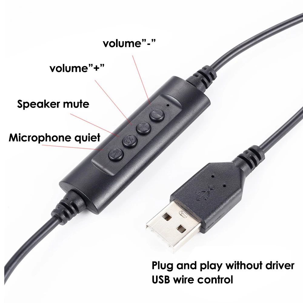 usb gaming headset adjustable wired computer headphones with microphone music gamer earphones for laptop pc skype office free global shipping