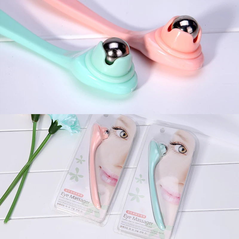 

Facial Massage Roller Face Thin Lift Massager Remove Eye Bags Dark Eyes Rolling Beads Beauty Manual Anti Wrinkle Massage Stick