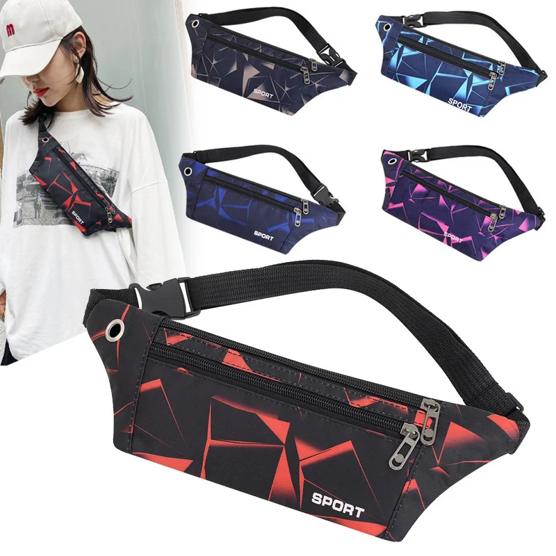

Outdoor Sports Waist Bag Running Phone Waist Bag Casual Nylon Shoulder Crossbody Bags Chest Bag Coin Purse