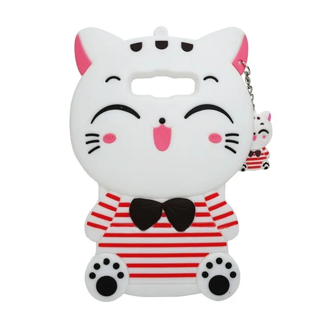 3D мультфильм Cat Чехол с единорогом для samsung J5 чехол силикон для samsung Galaxy J5 J5008 YC955 SM-J500F J500 J500F чехол для телефона - Цвет: T-shirt Cat White