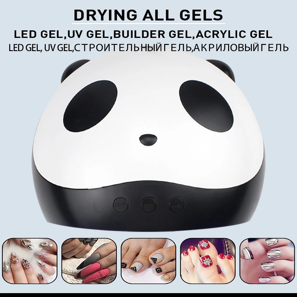 Горячий 36 W UV LED лампа для ногтей Сушилка Маникюр панда солнце ультрафиолетового Ice Лампа лак гель лампа все для ногти польский Свет Art инструмент