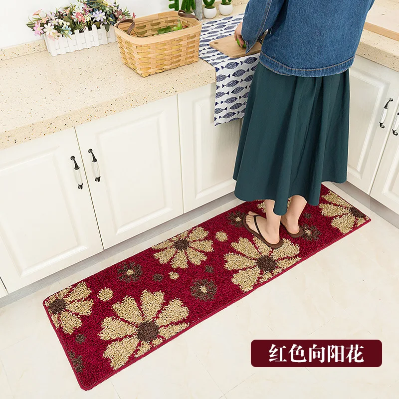 Утолщенный кухонный напольный коврик напечатанный современный ковер для кухни