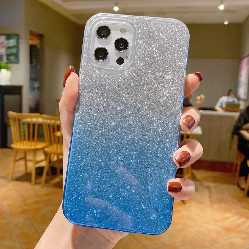 Роскошный тонкий для iPhone X XR XS MAX чехол Прекрасный блестящие девичьи мягкие