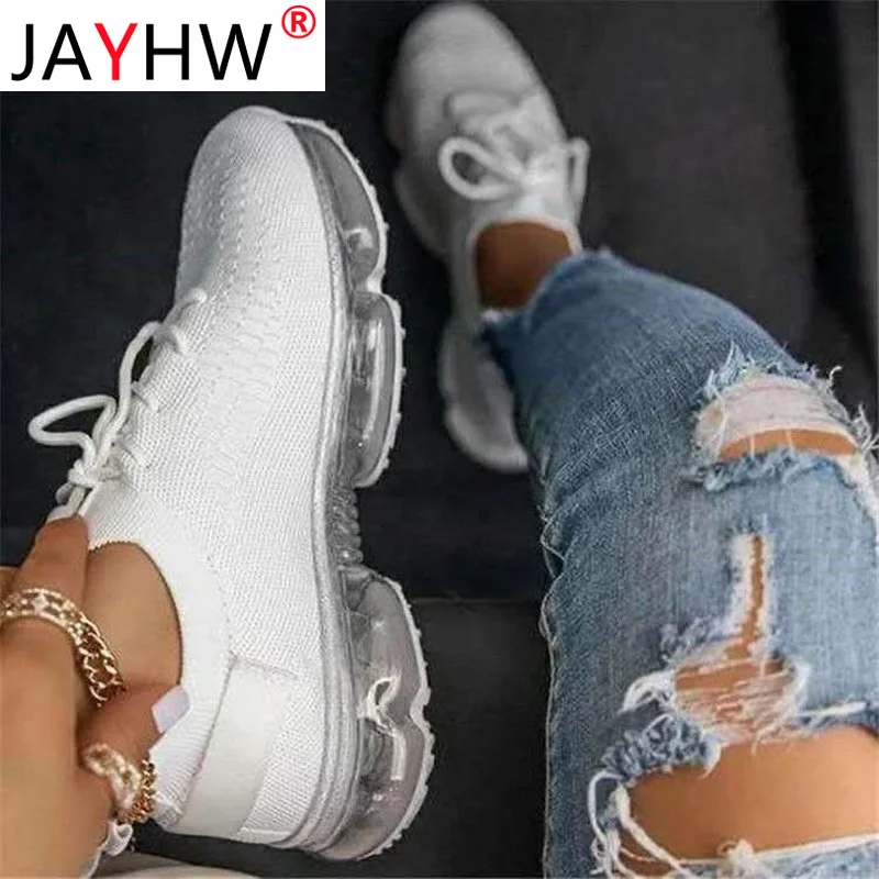 

Кроссовки JAYHW женские прогулочные, дышащие, сетчатые, разноцветные, плоская подошва, прогулочная обувь, для весны и осени