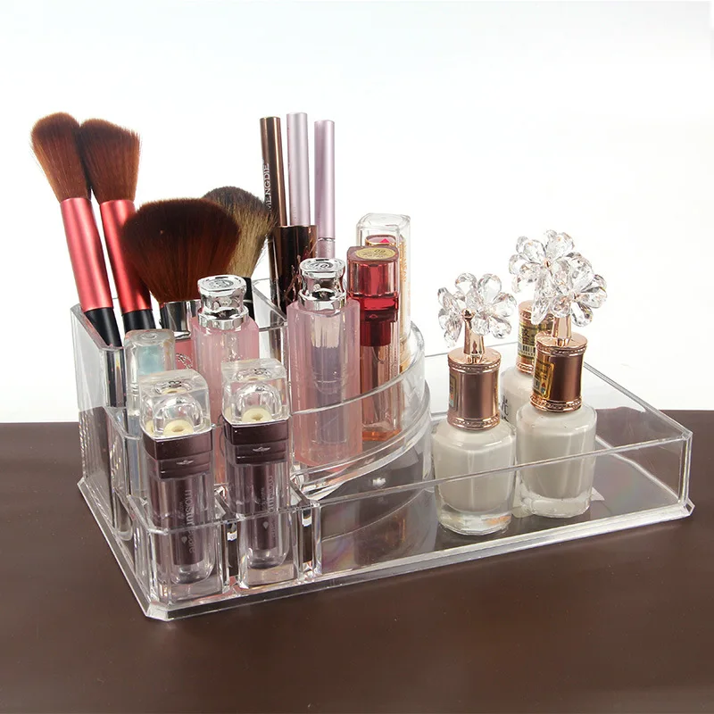 Коробка для хранения губной помады акриловый Настольный комод карандаш бровей