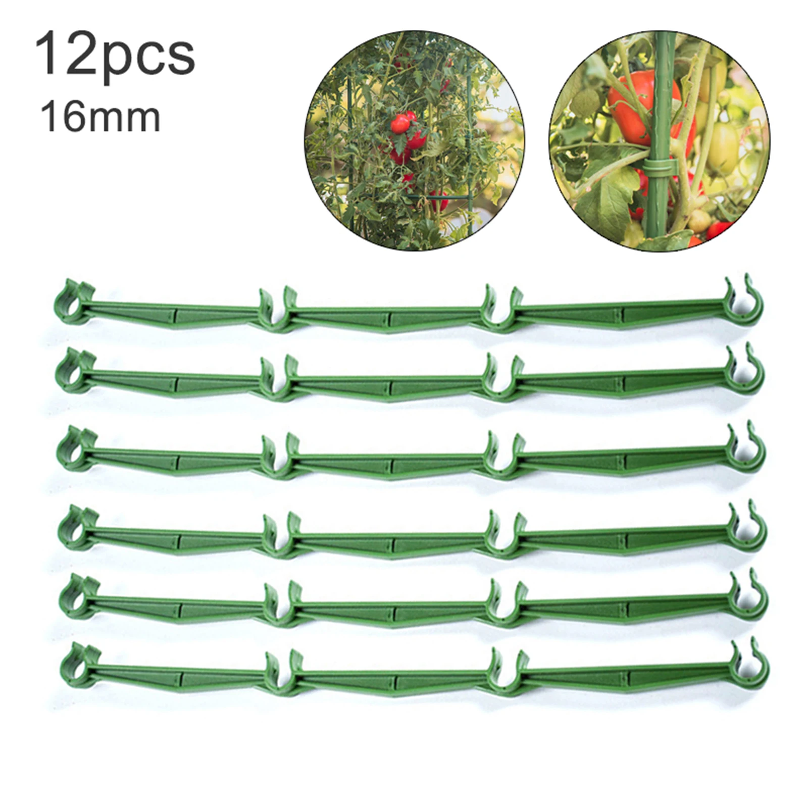 

Plant Connecting Buckle Reusable Connector Pull Arm For Tomato Cage 11/16mm 12pcs Expandable Adjustable Climbing Plants Stakes