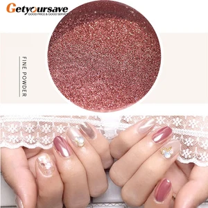 10 г дизайн ногтей зеркальный пигмент порошок лак для ногтей Dip порошок розовое золото Сияющий хром порошок украшение УФ гель лак