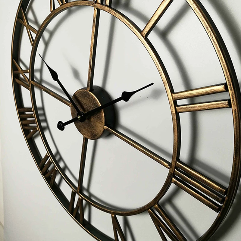 Настенные часы в скандинавском стиле с римскими цифрами 40/47 см 1 шт.|Настенные