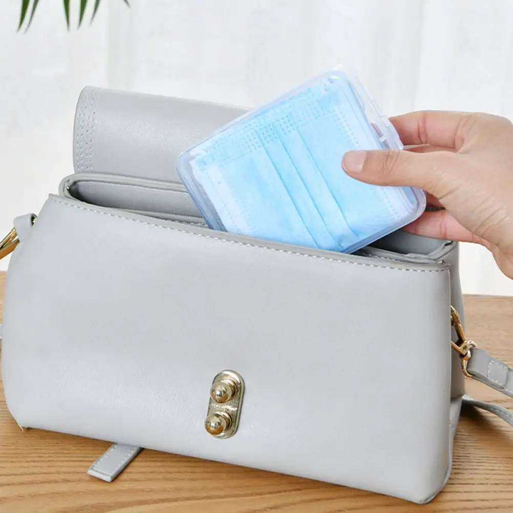 3 шт. коробка для масок мелкие предметы мелочей маски пластиковая хранения